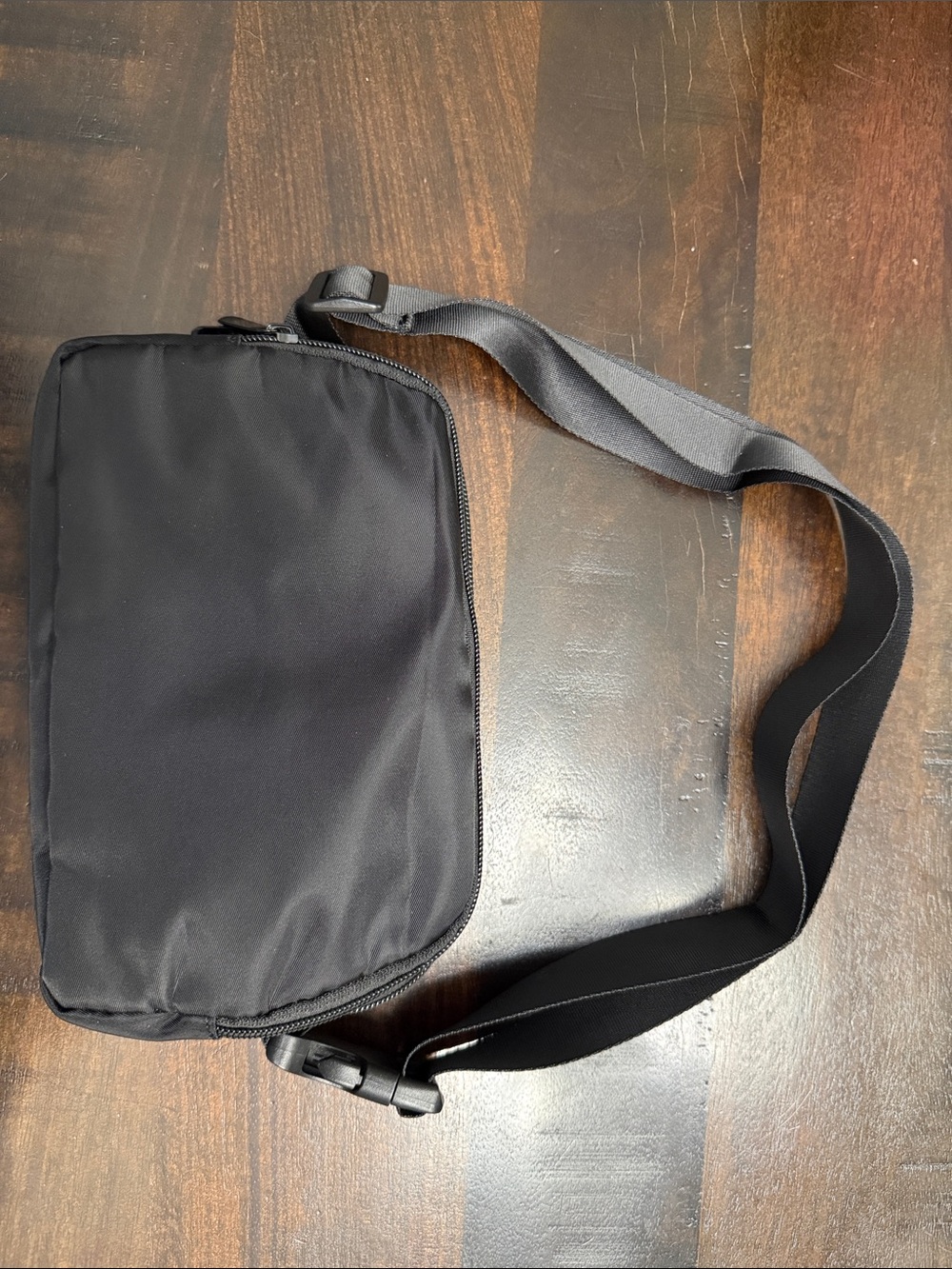 Women’s Crossbody Bag {Black double opening}